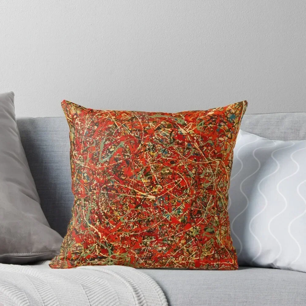 

Remixed J. Pollock, The Fury. Fine American art Throw Pillow Sofas Covers Decorative pillow case New year pillow