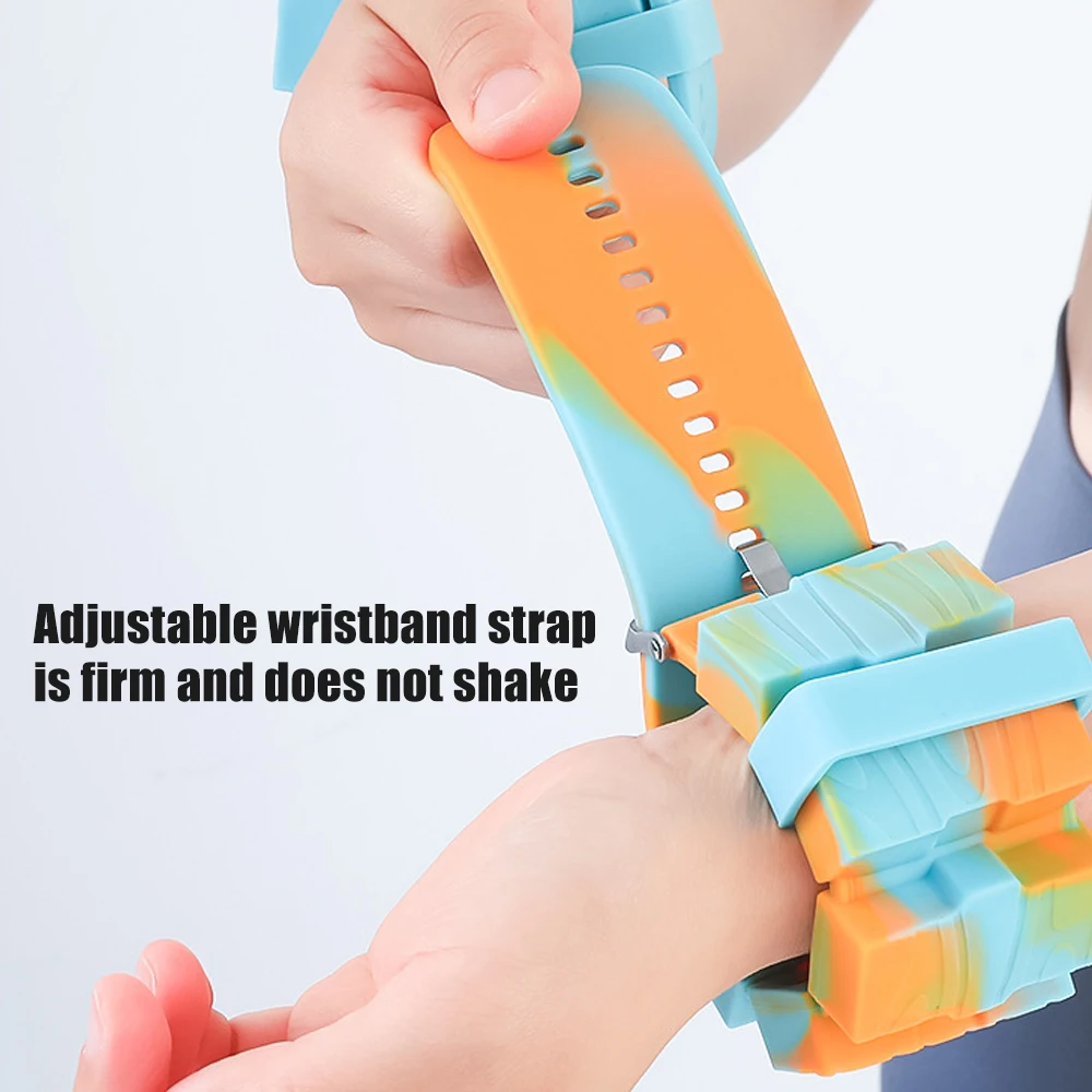 1 Pair Ankle Wrist Weights (495g Each) Adjustable Leg Arm Weights, Weighted Wristbands Bracelets for Walking, Running, Yoga