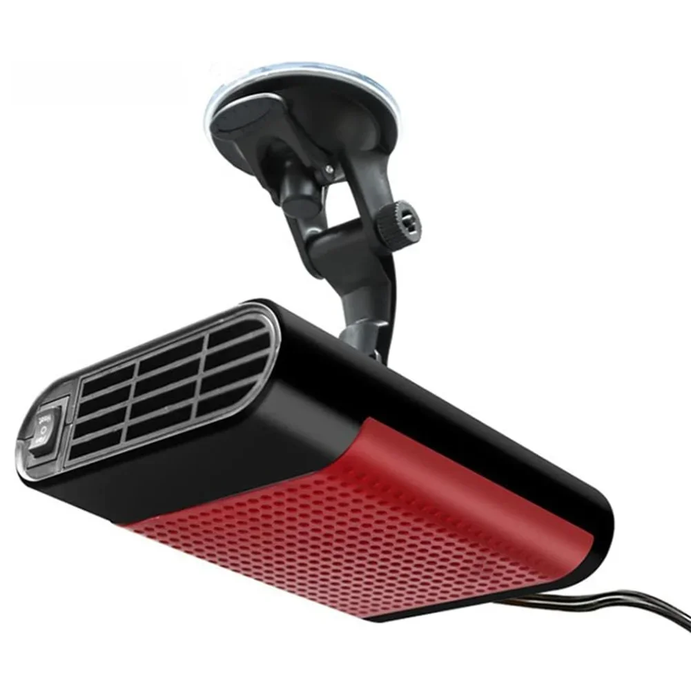 Travel Comfort 16x12x8cm 12V Fan Heater 360 Rotation Heater Built-in Safety Features Dual Functionality Easy To Store