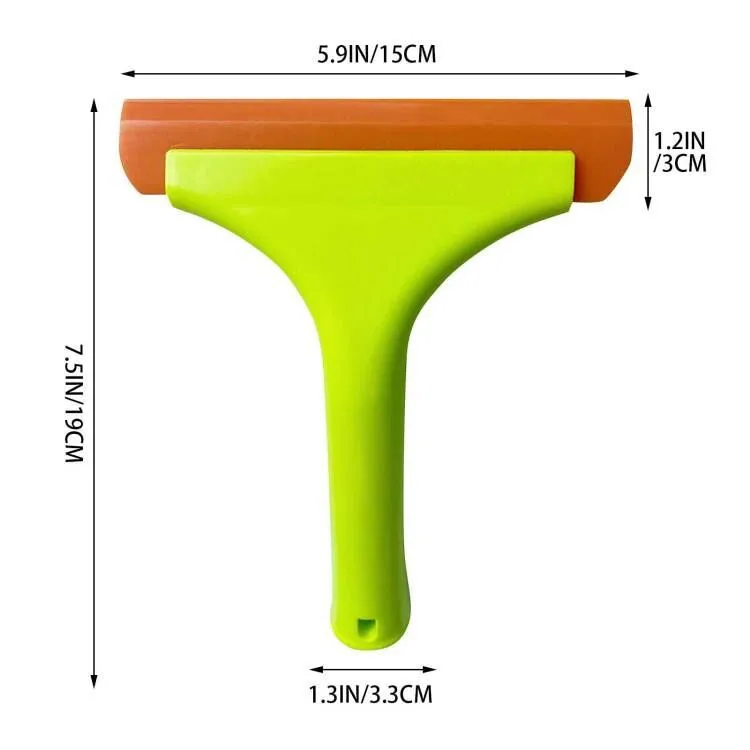 2023 Super Flexible Silicone Squeegee Auto Water Blade Water Wiper Shower Squeegee Long Handle for Car Windshield Window