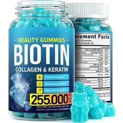 Natural Vitamins Gummies Bears Vitamins Nails Skin Multivitamins Improve Hair Quality Whiten Skin and Enhance Immunity