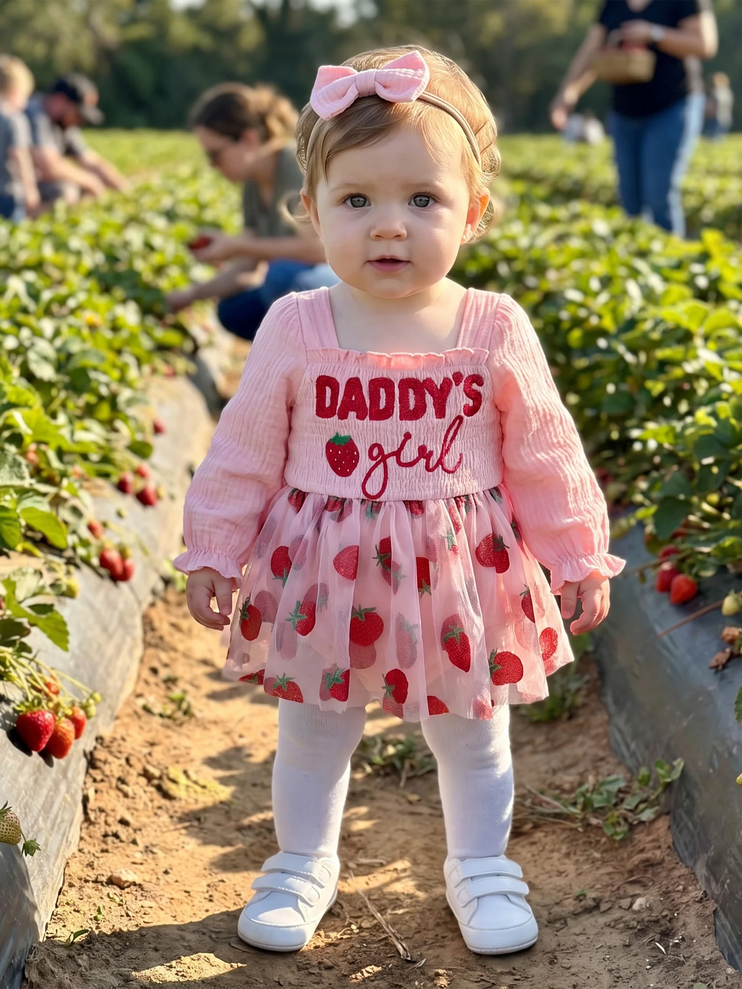 Fall Romper Long Girl-Fall-Romper Fall Print Sleeve Bodysuit Long Sleeve Strawberry Fall Romper Long Girl-Fall-Romper