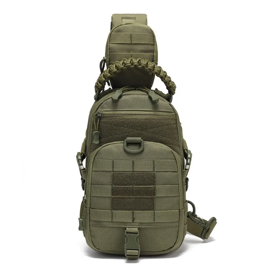 

【Spot goods】Oxford cloth junky chest bag multifunctional waterproof outdoor sports shoulder bag men's chest bag - tactical -bod