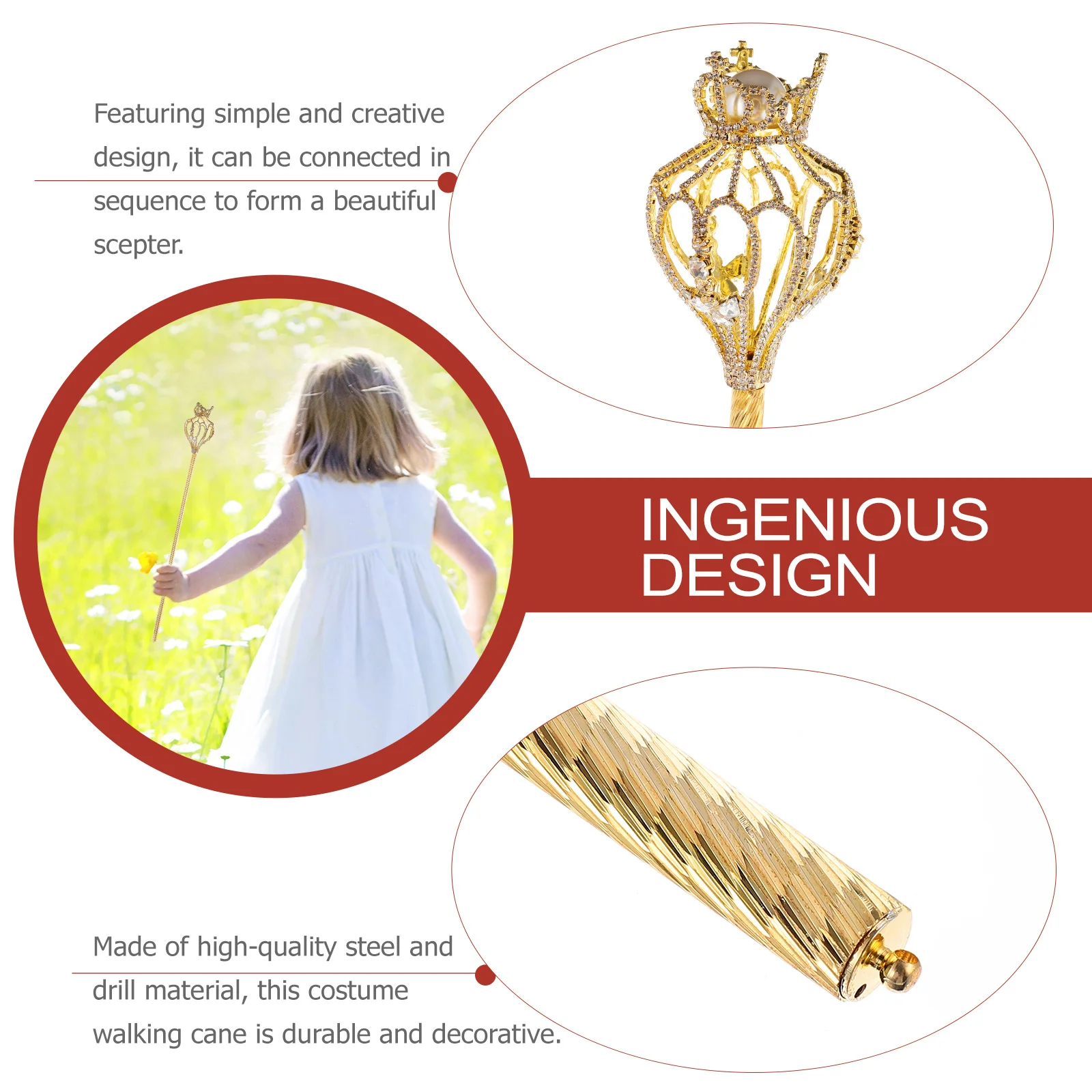 1pc strass coroa varinha de fadas para mulheres meninas traje acessório espumante cetro festa casamento aniversário dia das bruxas cosplay