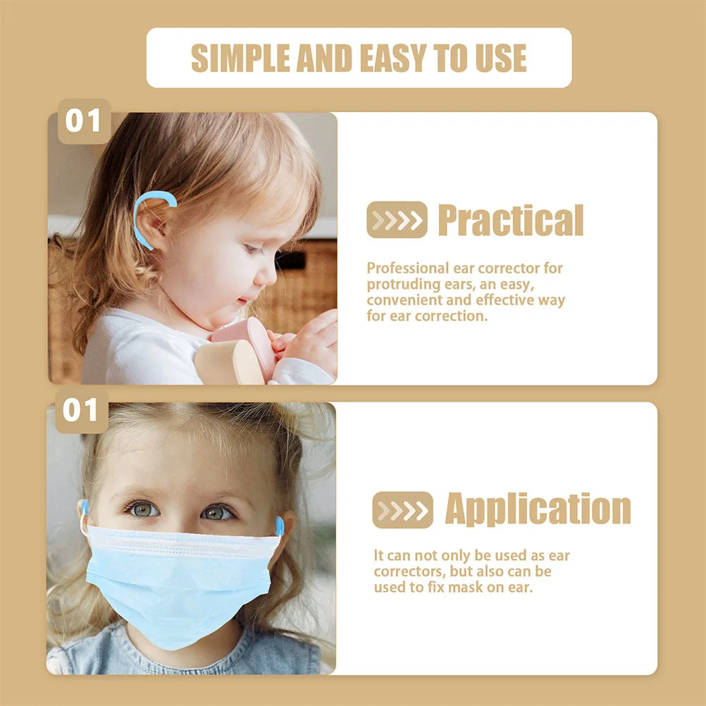 

12Pcs Silicone Ear Corrector for Babies Safe Comfortable External Auricle Corrector Tool Fix Mask and Protruding Ears Ideal Baby