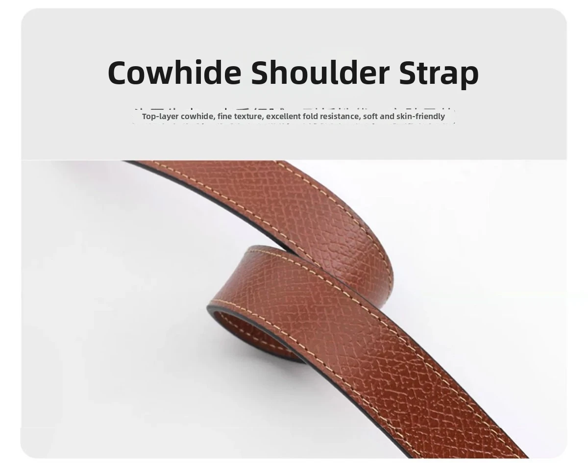 2026 New Leather Bag Strap For Longchamp S Durable Fashion Without Punching Modification Bag Accessories