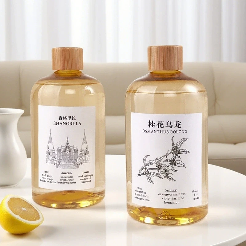 280ml/500ml White Tea Reed Diffuser Oils Hilton Shangri-La Hotel Fragrance Replacement Essential Oils Home Lasting Aromatherapy