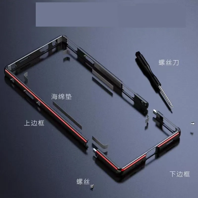 

Чехол для Nubia Redmagic 10s Pro, Red Magic 10 10s Pro +, алюминиевый металлический бампер, тонкий чехол с винтовой рамкой