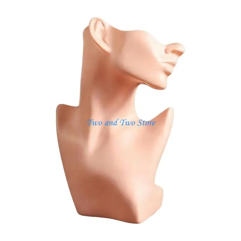 HX6F Sleek Modern Mannequin Jewelry Display Rack for Necklaces Earrings Rings