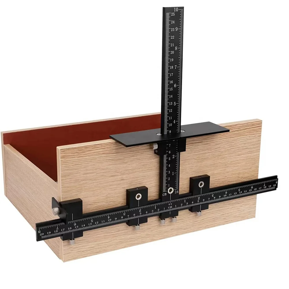 

Adjustable Woodworking Drill Guide Positioner Punch Positioner