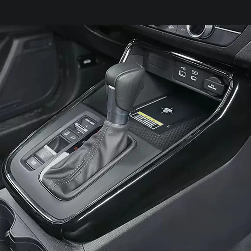 Fit for Honda CRV 6th CR-V 2024 2025 ABS Garbon Fiber or Piano Black Center Console Line Gear Shift Decorative Trim Cover