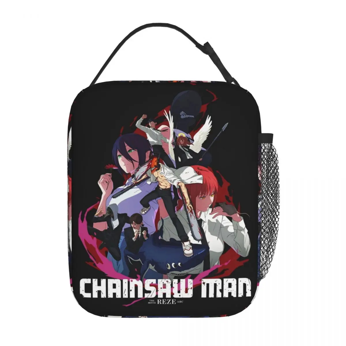 

Chainsaw Man Reze Insulated Lunch Bag Cooler Bag Meal Container Makima Power Aki Denji Leakproof Lunch Box Tote Food Handbags