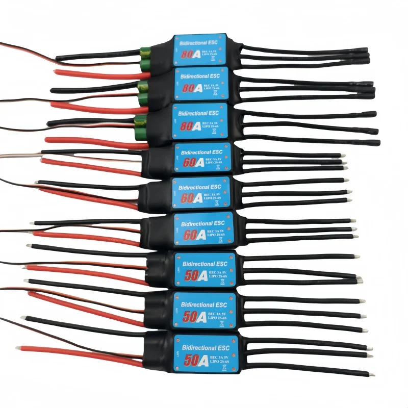 

Двунаправленный бесщеточный ESC для радиоуправляемого автомобиля 30A/40A/50A/60A/80A пневматический подводный гребной винт с дистанционным управлением автомобильный ESC