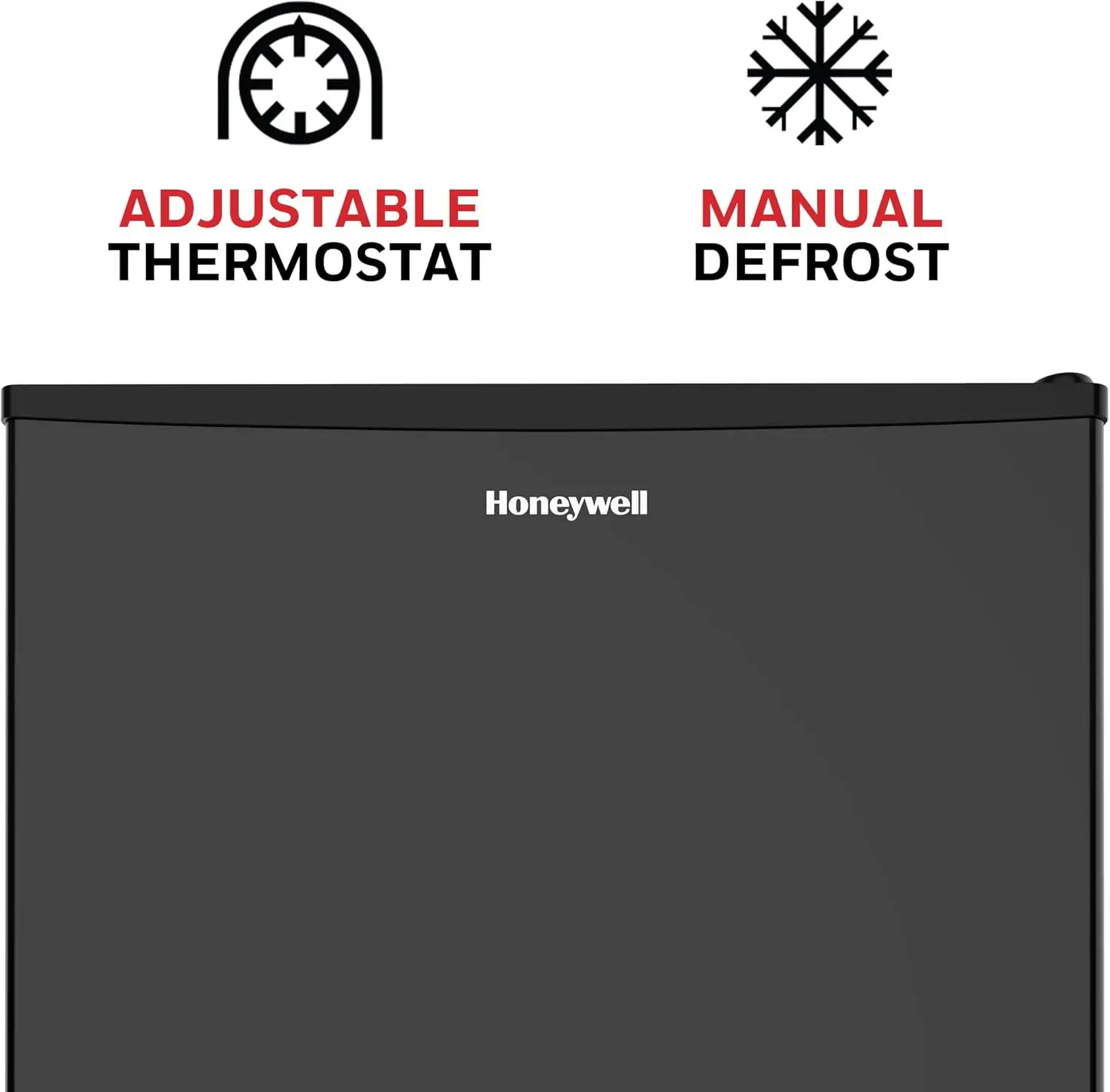 Compact Refrigerator 1.6 Cu Ft Mini Fridge with Freezer, Single Door, Low noise, for Bedroom, Office, Dorm with Adjustable Tempe