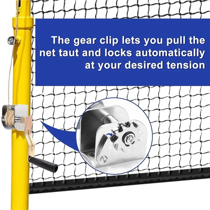 HOTB72A Hand Crank Net Tensioner For Outdoor Volleyball, Badminton And Tennis Portable Manual Net Tightening Device