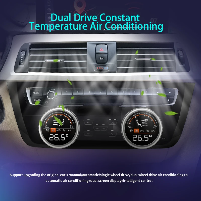 Car AC Panel for BMW 3 Series F30 F31 F34 F35 2013-2019 Air Conditioning Control Touch LCD Climate Digital Screen Plug and Play