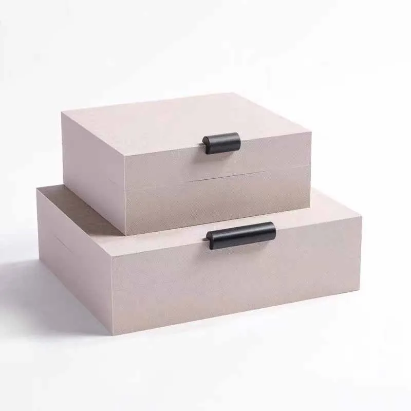 Luxury Jewelry Storage Box Leather Ring Necklace Bracelet Earrings Organizer Display Boxes Women Jewelry Packaging Accessories