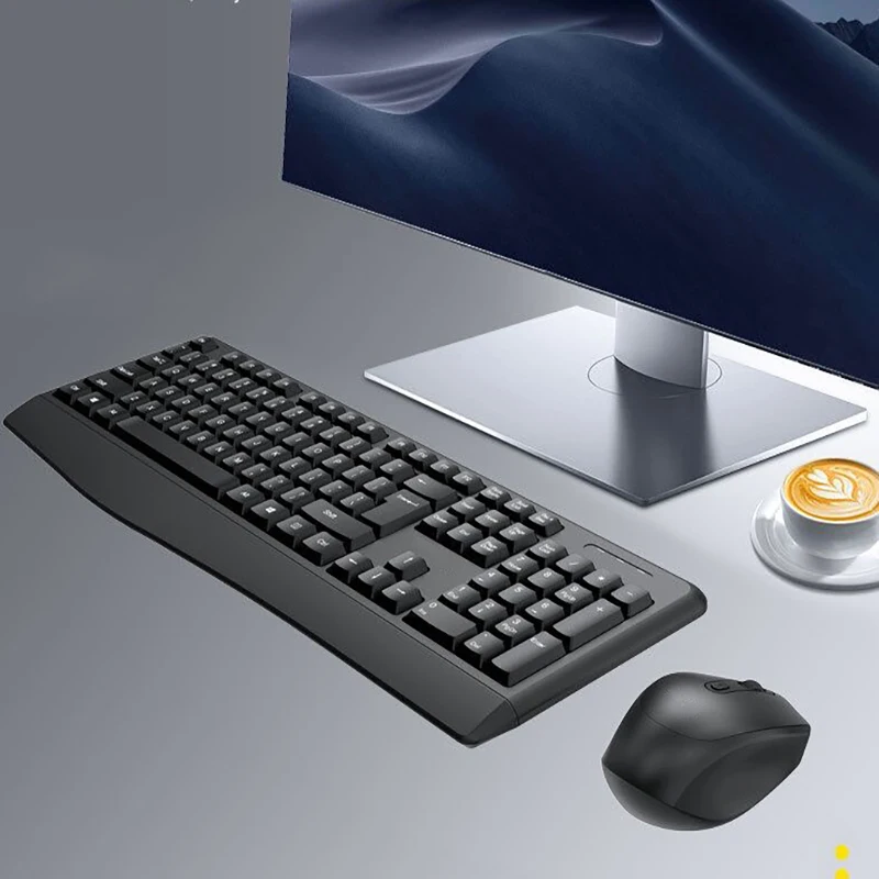 

TF100 Wireless Keyboard and Mouse Set Gaming Computer Office Accessories Laptop 2.4G Keyboard Wireless Mouse USB Roller Laser