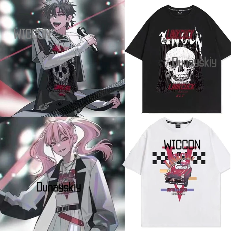 

Link Click Official Cheng Xiaoshi & Li Tianxi T-Shirt Unisex Anime Cosplay Tee Summer/Halloween Loose Fit Casual Wear