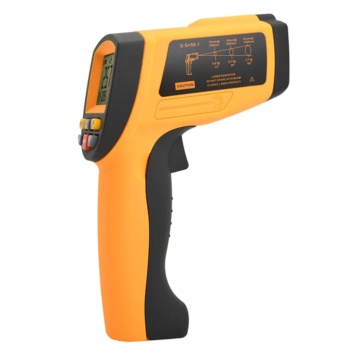 0.1 Accuracy And Industrial Usage Laser IR Thermometer Handheld Infrared GM-1650 200~1650 Degree C