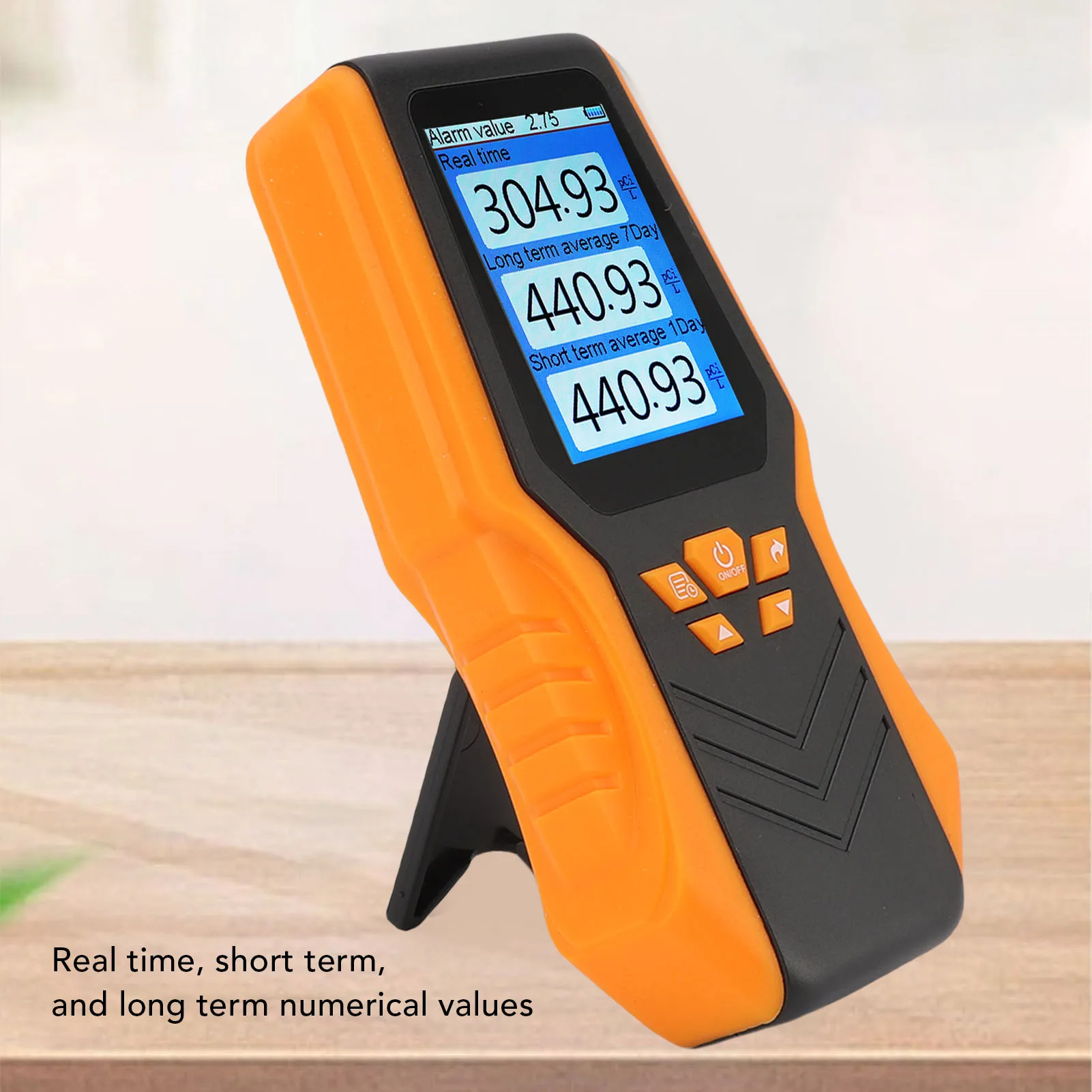 كاشف الراديون يده كاشف الراديون دقة في الوقت الحقيقي طويل المدى القصير متوسط شاشة الكريستال السائل طقم اختبار الرادون للمدرسة المنزلية