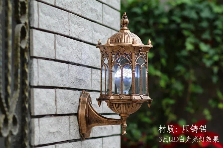 European-style garden wall lamp outdoor lights villa balcony garden light waterproof outdoor wall sconce lights siding odd light