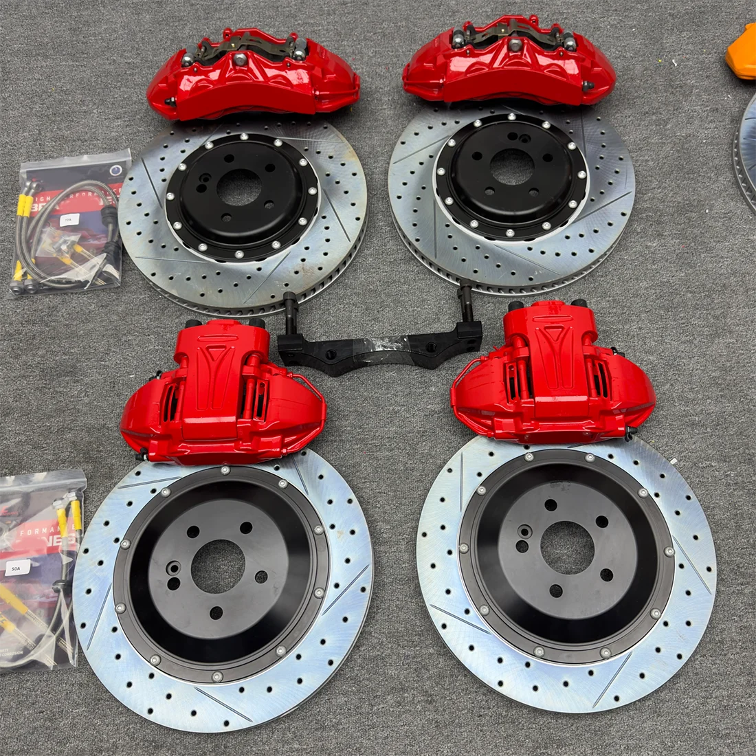 26 Style Custom Brake Color 6 Pot Racing Auto System Big Brake Kit 6 Piston Caliper Electronic Brake for W205 W207 W211