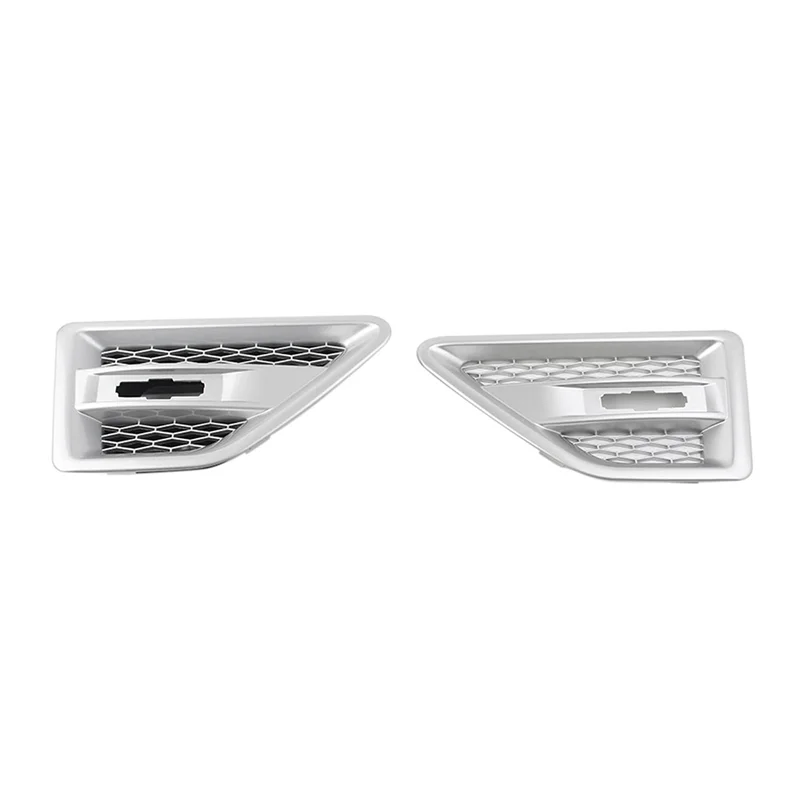 Reemplazo de rejilla de malla de ventilación lateral de puerta de coche para Land Rover Freelander 2 LR2 2006-2016 números de pieza LR001660 LR0016158 Silvery-A61