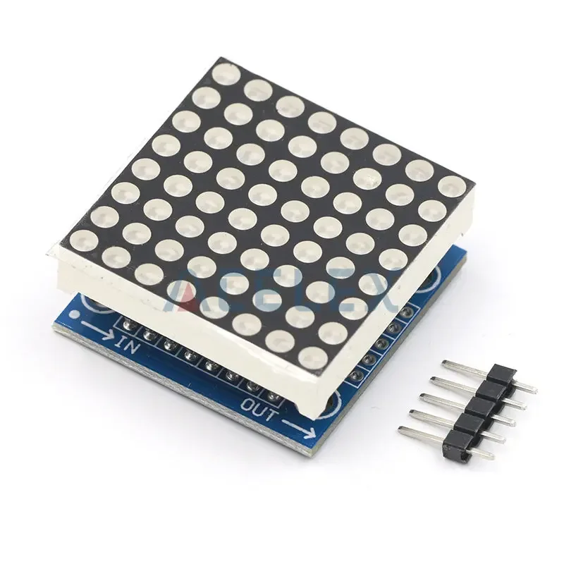 MAX7219 dot matrix module microcontroller module display module finished goods , Can be together for arduino programming