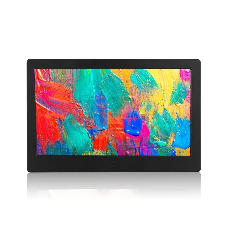 10 Inch Digital Photo Frame Electronic Album Display Rack Advertising Player 1024*600 Resolution LED Screen Support 1080P Video