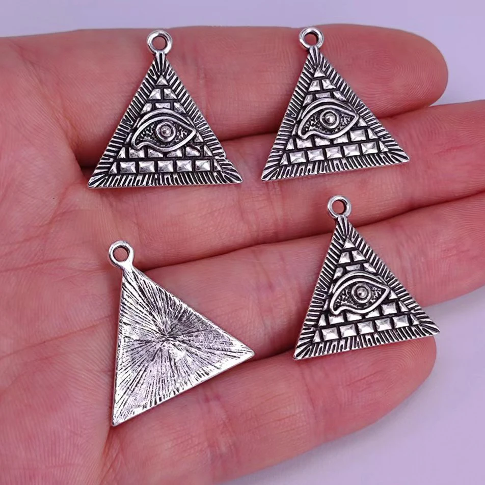 

50PCS Triangular Devil's Eye Wholesale Jewelry for women man Accessories DIY