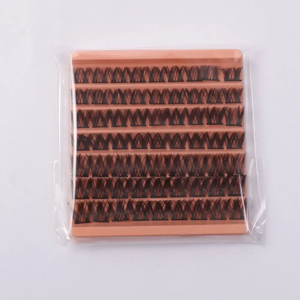 63 Cluster/scatola Morbido Individuale Cluster Ciglia Estensione Ciglia FAI DA TE Soffici Croce Ciglia Finte Fata 10/12/14mm