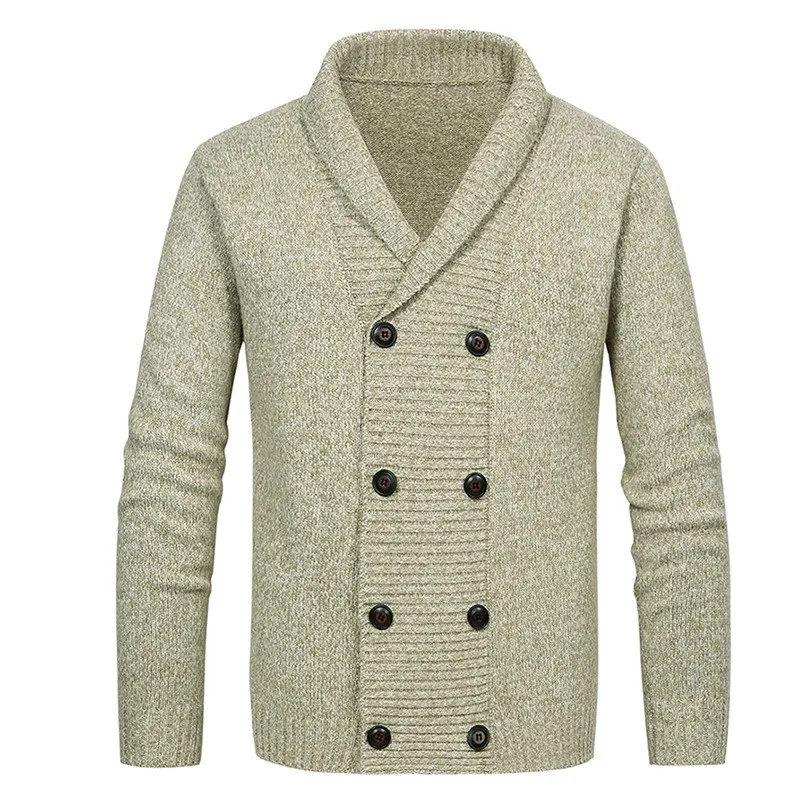 

Мужской вязаный кардиган-свитер на зиму, большие размеры, повседневный стиль, дизайн с цветовыми блоками, приятный к коже, дышащий, молодежный, модный