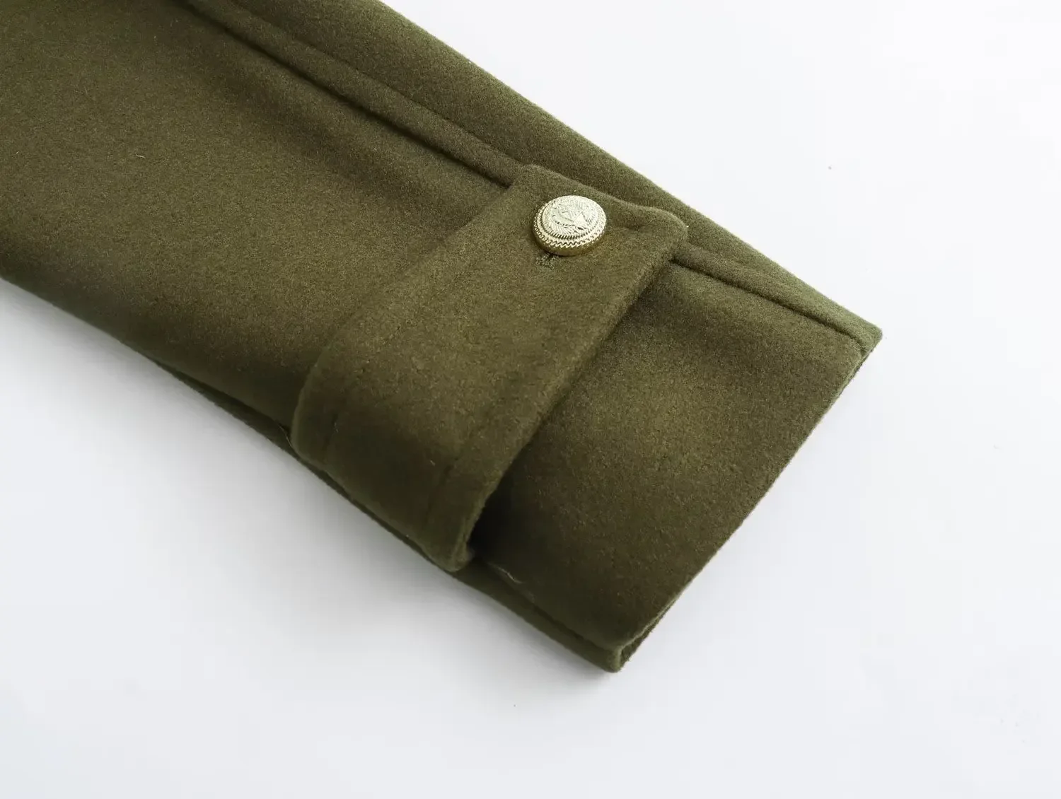 Fashion Coats for Women 2024 Female Chic Double-breasted with Pocket Woolen Jacket Ladies Turndown Collar Outerwear