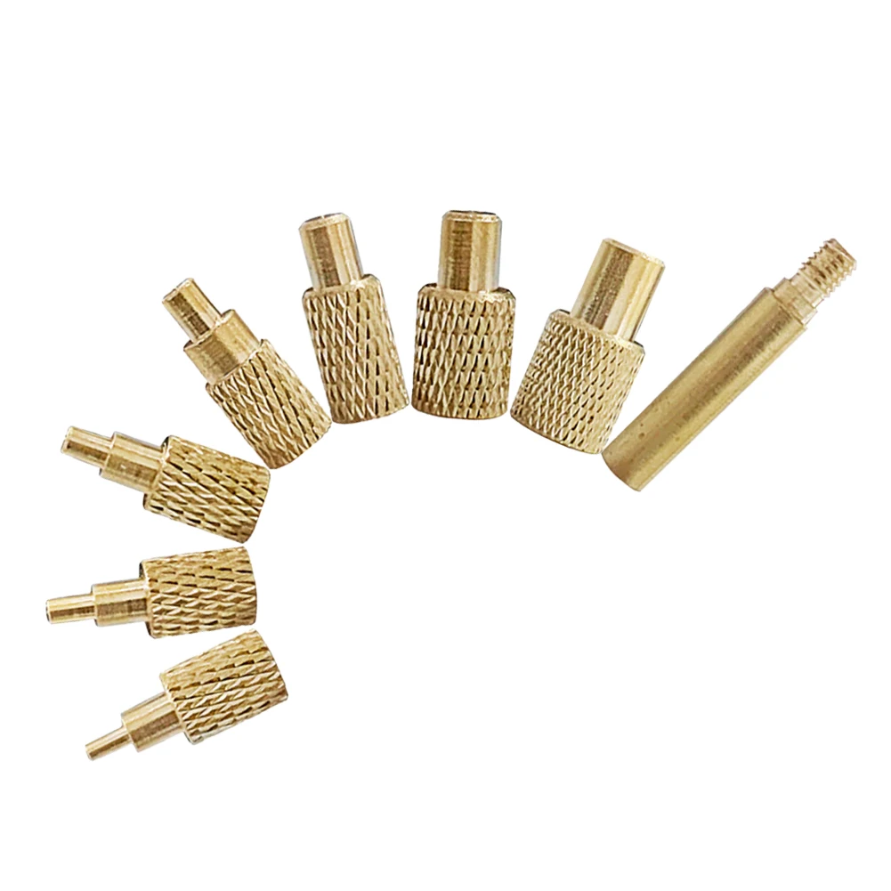 Rosca interna Latão Hot Melt Inserir Porca, Inserir Porca Inserção, M2-M8 Metal Press Head Tools, 8pcs