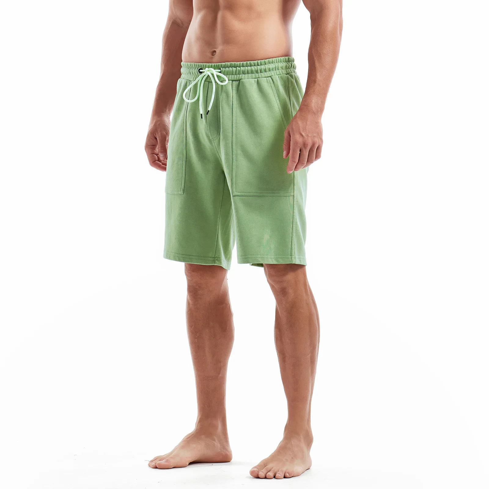320g heavyweight terry shorts shorts trendy brand loose solid color versatile casual sports shorts