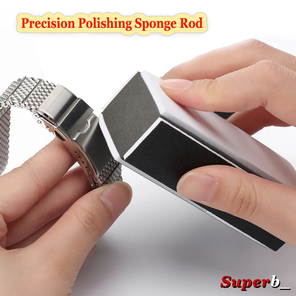 1/2/4pcs Watch Cleaner Rod for Watchmaker Accessories Tools 4 Sides Mesh Polishing Polishing Sponge Rod Wristwatch Polish Stick