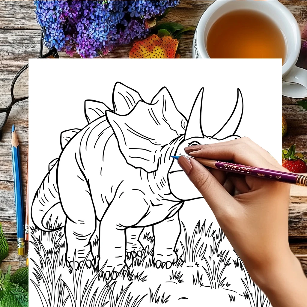 28-pagina's dinosauruskleurboek voor volwassenen |   Tekenbenodigdheden Kleurboek voor Kerstmis, Thanksgiving