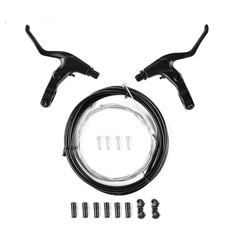 NEW HOT In Stock-MTB Bicycle Disc Brake Set With Stainless Steel Cables Front Rear Caliper Kit Mechanical Design