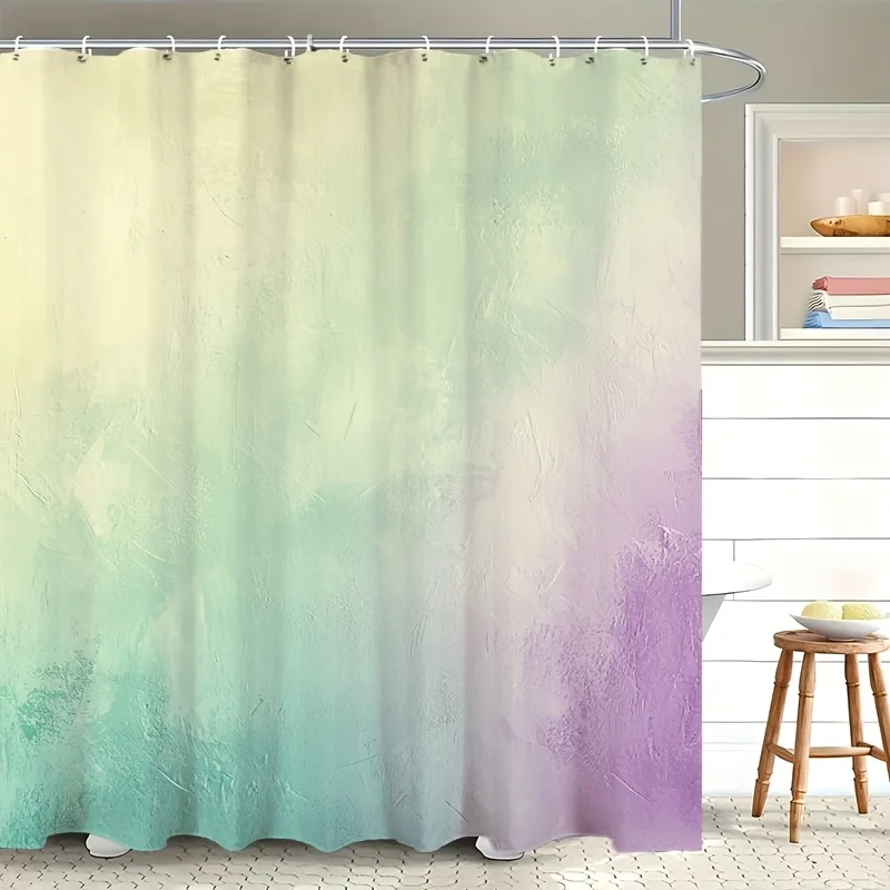 

Watercolor Gradient Ombre Shower Curtain Waterproof Bath Liner Boho Abstract Bathroom Decor Curtain 180x180cm Bathroom Accessori