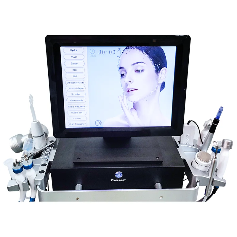 14 in 1 Hydra Machine facial Oxygen Water Dermabrasion Hydra Cleaning facial Skin Rejuvenation facial Beauty Equipment