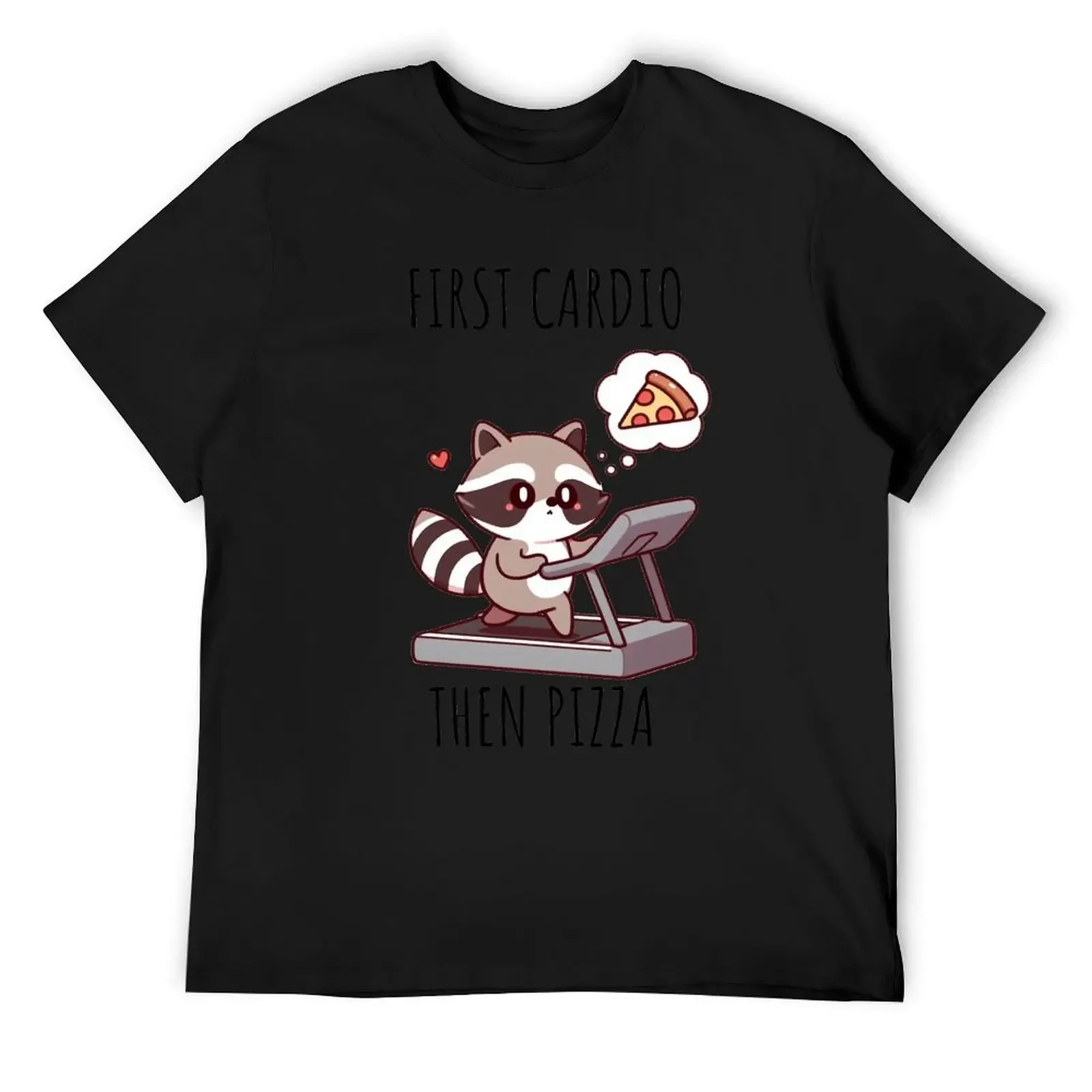 Cheat Day Raccoon T-Shirt Aesthetic clothing plus size tops Men's cotton t-shirt