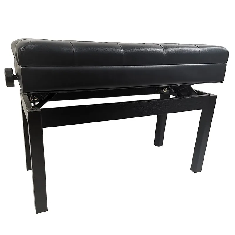 Standard Grid Double-person Height-adjustable Wood-grain Piano Bench Steel For Music Composition  Accessories Piano Stool
