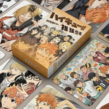 55PCS Haikyuu!! Set de Tarjetas LOMO Láser
