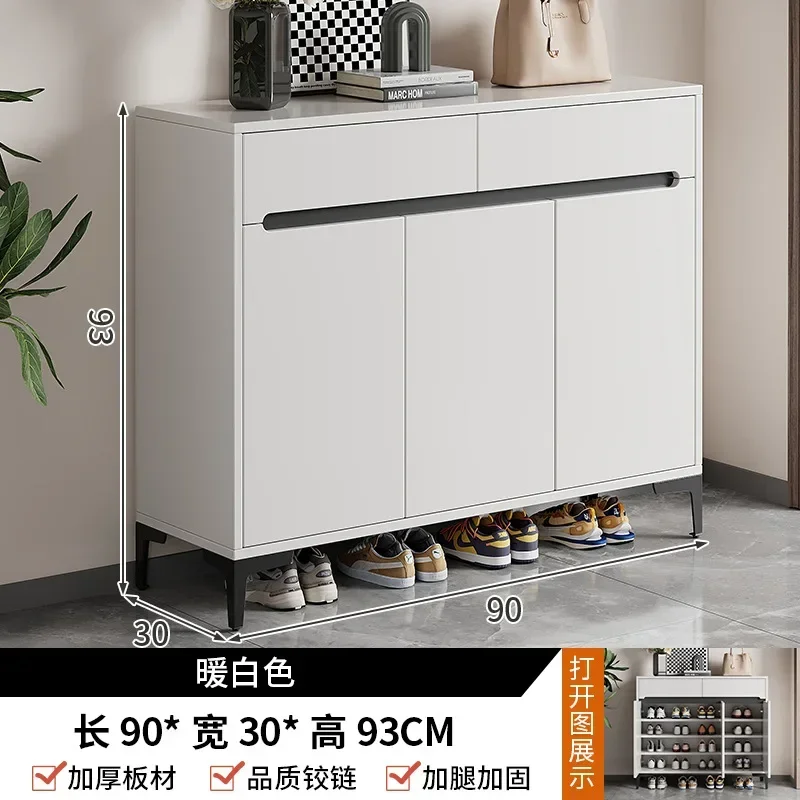 Shoe cabinet Home entrance corridor locker Large capacity entrance cabinet Integrated dust-proof storage shoe rack against