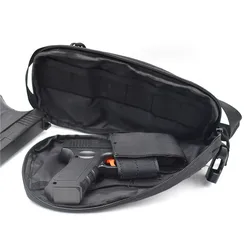 Concealment Concealed Pistol Pouch Fanny Pack Gun Holster With Shoulder Strap Gun Holders Zipper Pockets Pistol Holster