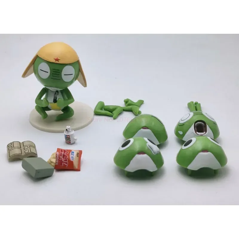 In Stock Specials  Keroro Action Figures  Frog Cavalry Movable  Model  Toys Gift