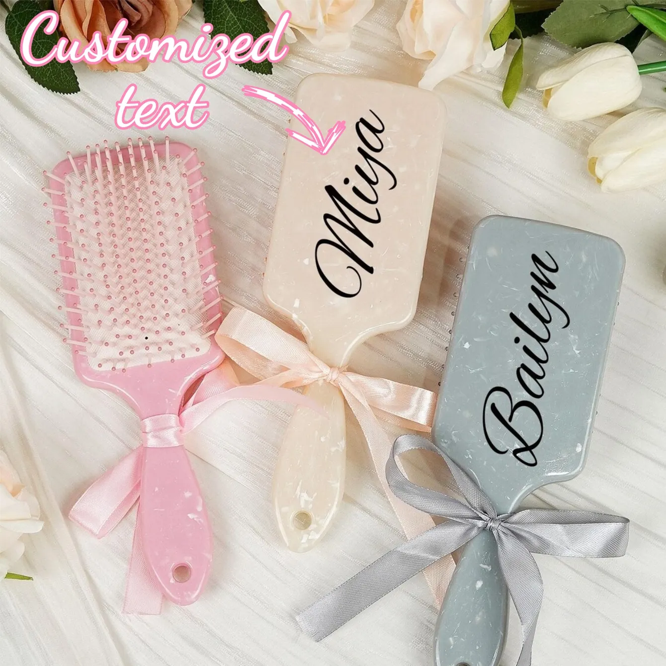 1pc Custom Bridesmaid Comb Birthday Sister Party Bachelorette Party Gift Personalized Name Comb Decoration Gift Customized Comb