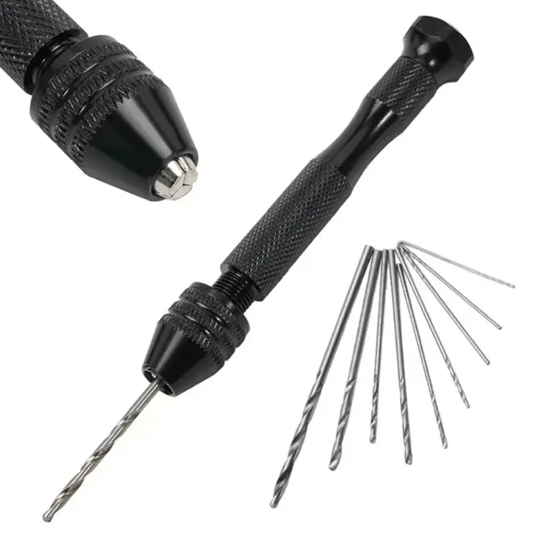 Ensemble de petites perceuses manuelles de 0.3 à 3.2mm, outils de perçage pour le travail du bois, pour modèles, loisirs, bricolage, bijoux, artisanat, foret manuel