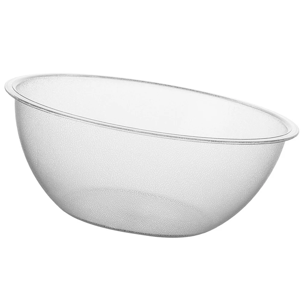 

Crystal Vegetable Bowl Plastic Mixing Bowls Salad Container Kitchen Helper Food Storage Heat Resistant Waterproof Fruit
